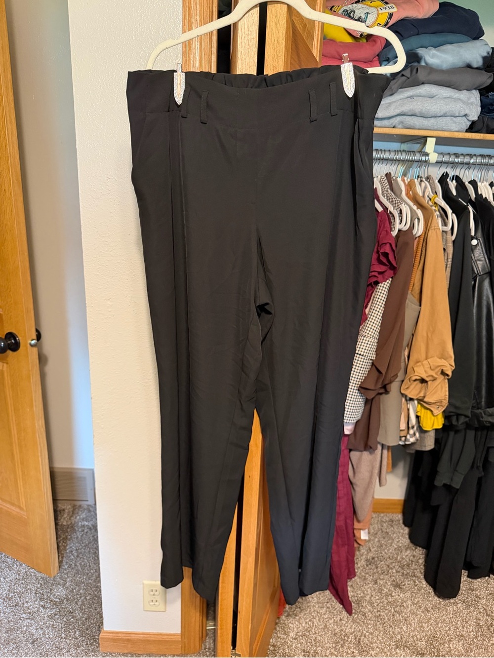 Maurices Black Straight-Leg Dress Pants